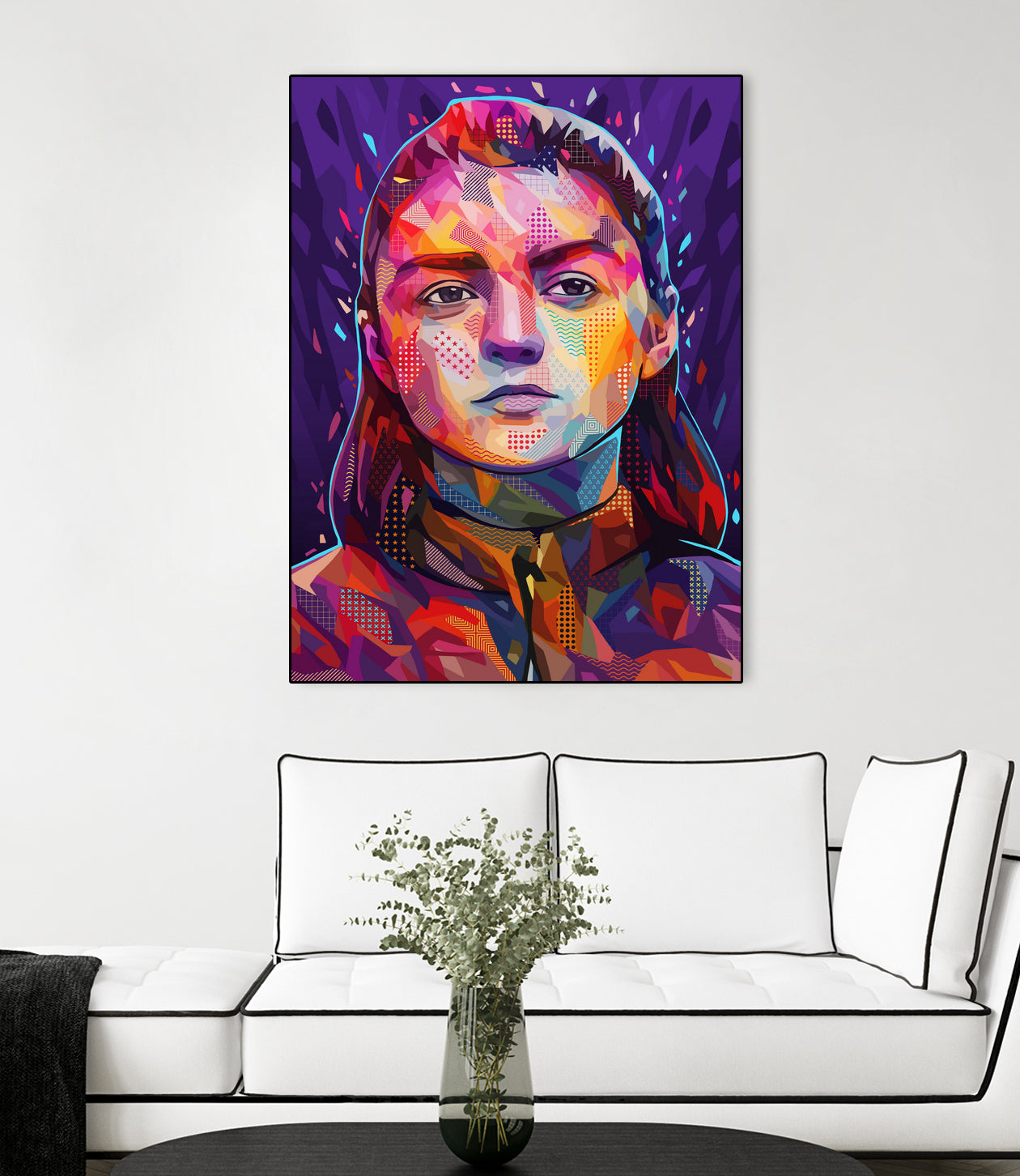 Pop Arya Stark by Alessandro Pautasso on GIANT ART - fuchsia digital painting