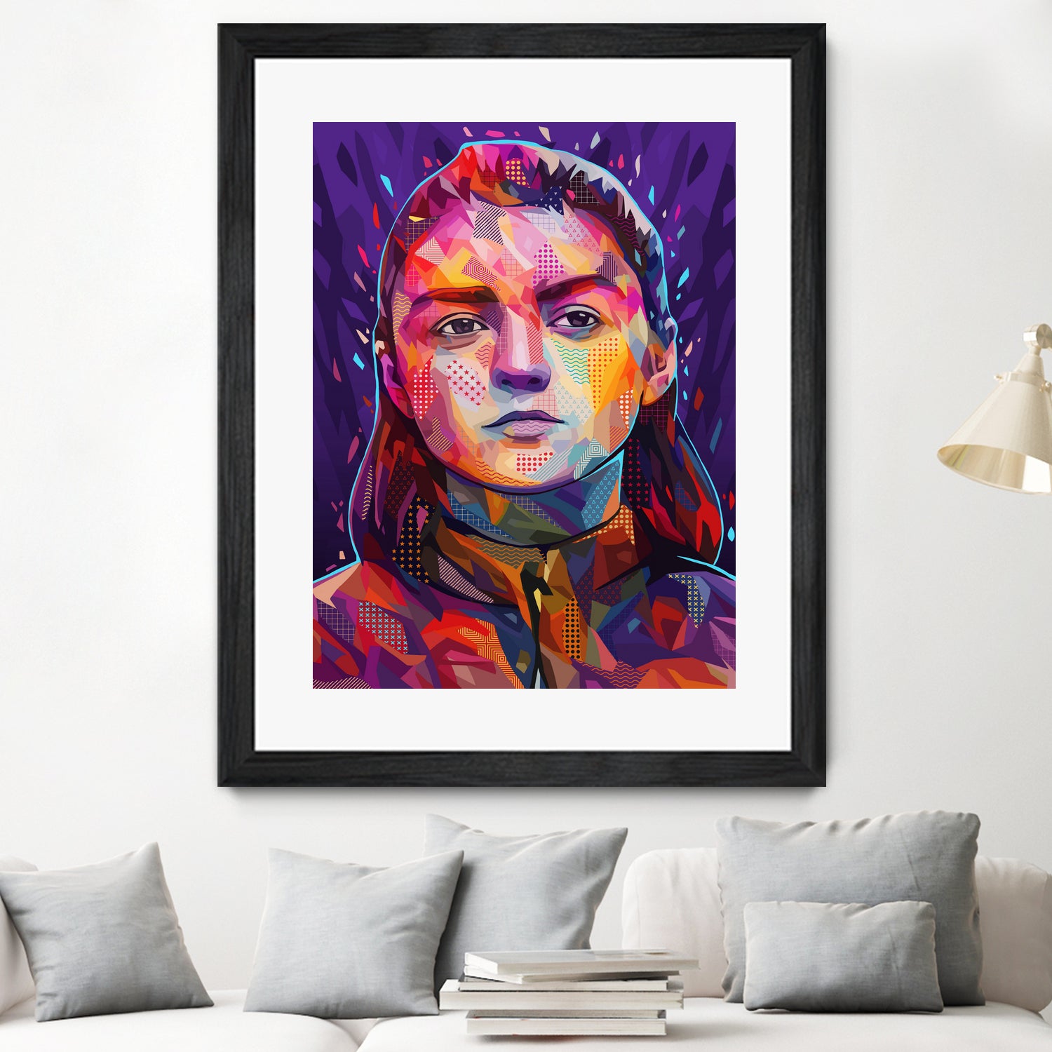 Pop Arya Stark by Alessandro Pautasso on GIANT ART - fuchsia digital painting