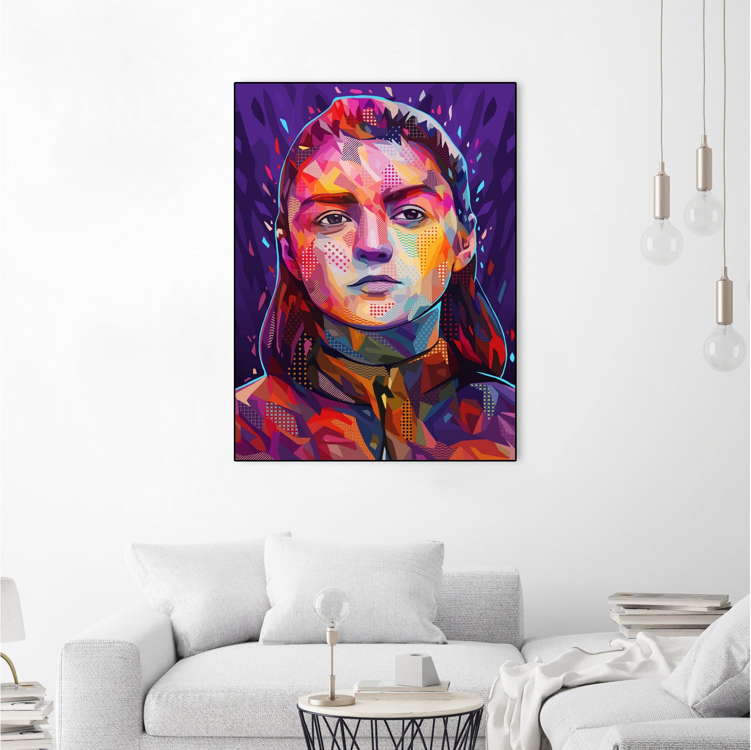 Pop Arya Stark by Alessandro Pautasso on GIANT ART - fuchsia digital painting