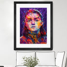 Pop Arya Stark by Alessandro Pautasso on GIANT ART - fuchsia digital painting