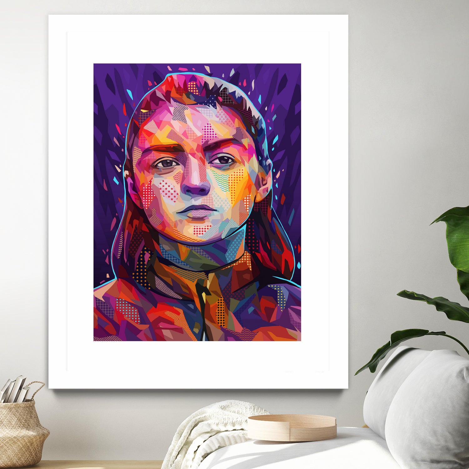 Pop Arya Stark by Alessandro Pautasso on GIANT ART - fuchsia digital painting