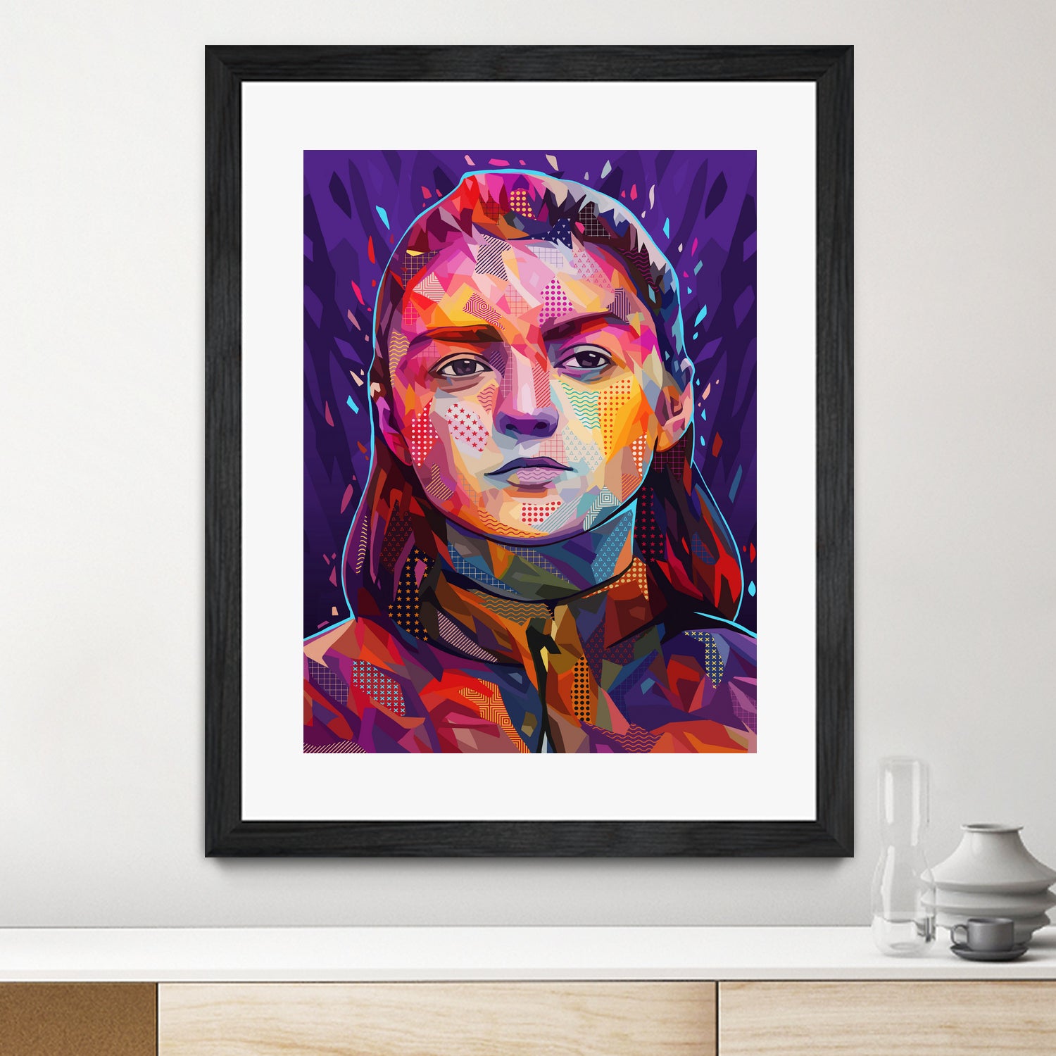 Pop Arya Stark by Alessandro Pautasso on GIANT ART - fuchsia digital painting