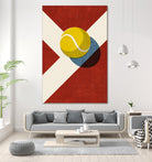 BALLS / Tennis (Clay Court) by Daniel Coulmann on GIANT ART - red digital painting