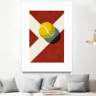 BALLS / Tennis (Clay Court) by Daniel Coulmann on GIANT ART - red digital painting