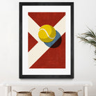 BALLS / Tennis (Clay Court) by Daniel Coulmann on GIANT ART - red digital painting