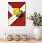 BALLS / Tennis (Clay Court) by Daniel Coulmann on GIANT ART - red digital painting