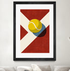 BALLS / Tennis (Clay Court) by Daniel Coulmann on GIANT ART - red digital painting