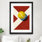 BALLS / Tennis (Clay Court) by Daniel Coulmann on GIANT ART - red digital painting