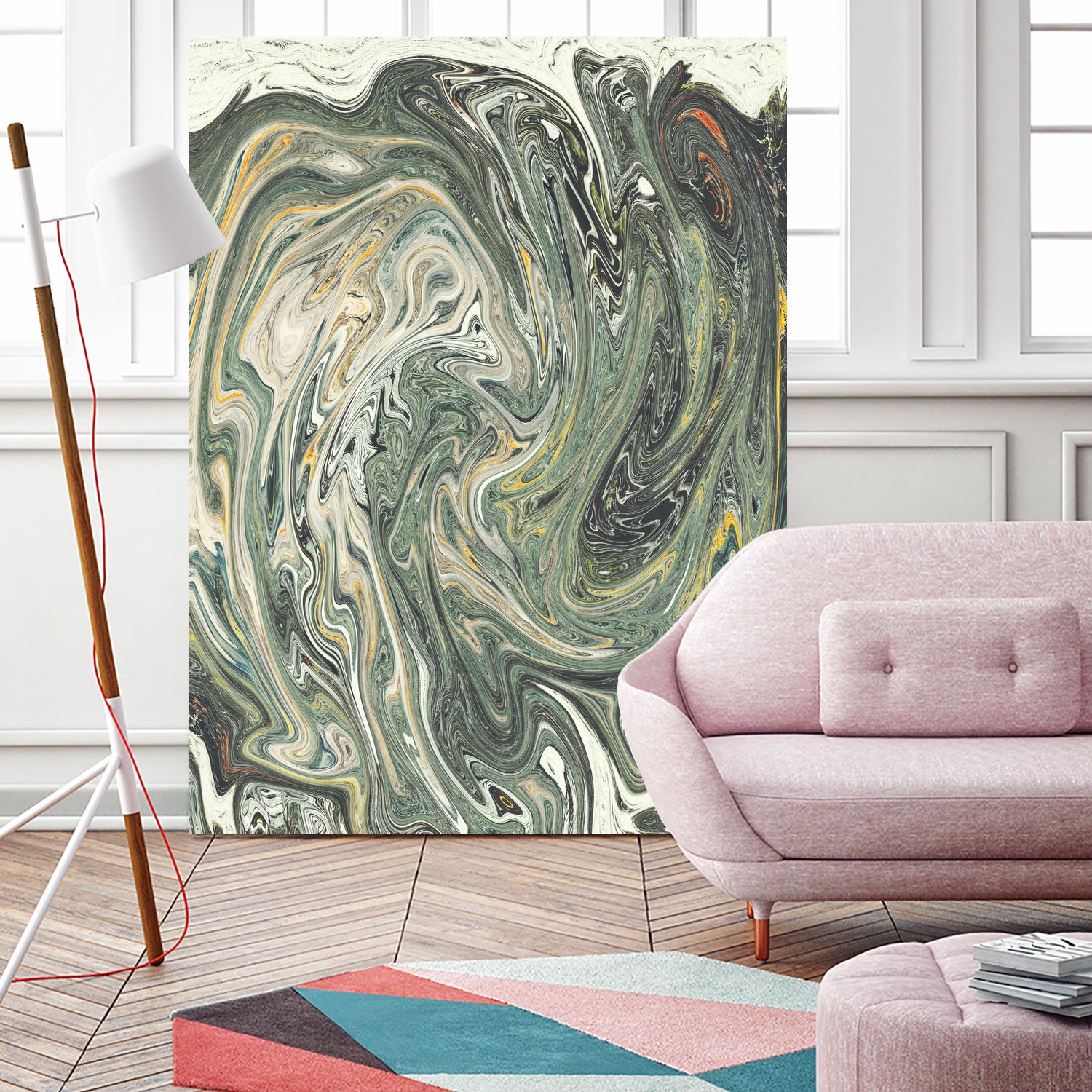 Abstract Marble Painting III by Amir Faysal on GIANT ART - gray digital painting