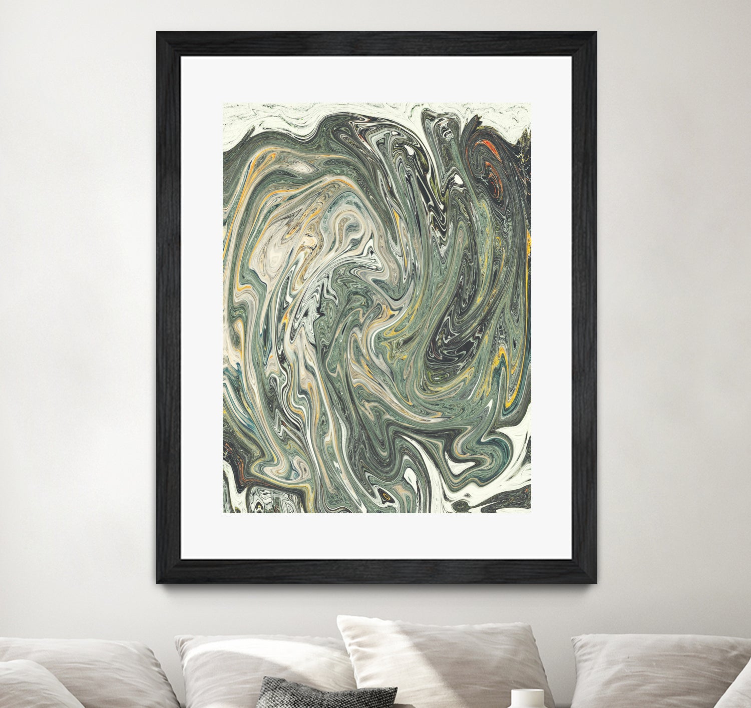 Abstract Marble Painting III by Amir Faysal on GIANT ART - gray digital painting