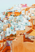 Santorini Vacay by Uma Gokhale on GIANT ART - orange photo illustration