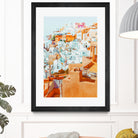 Santorini Vacay by Uma Gokhale on GIANT ART - orange photo illustration