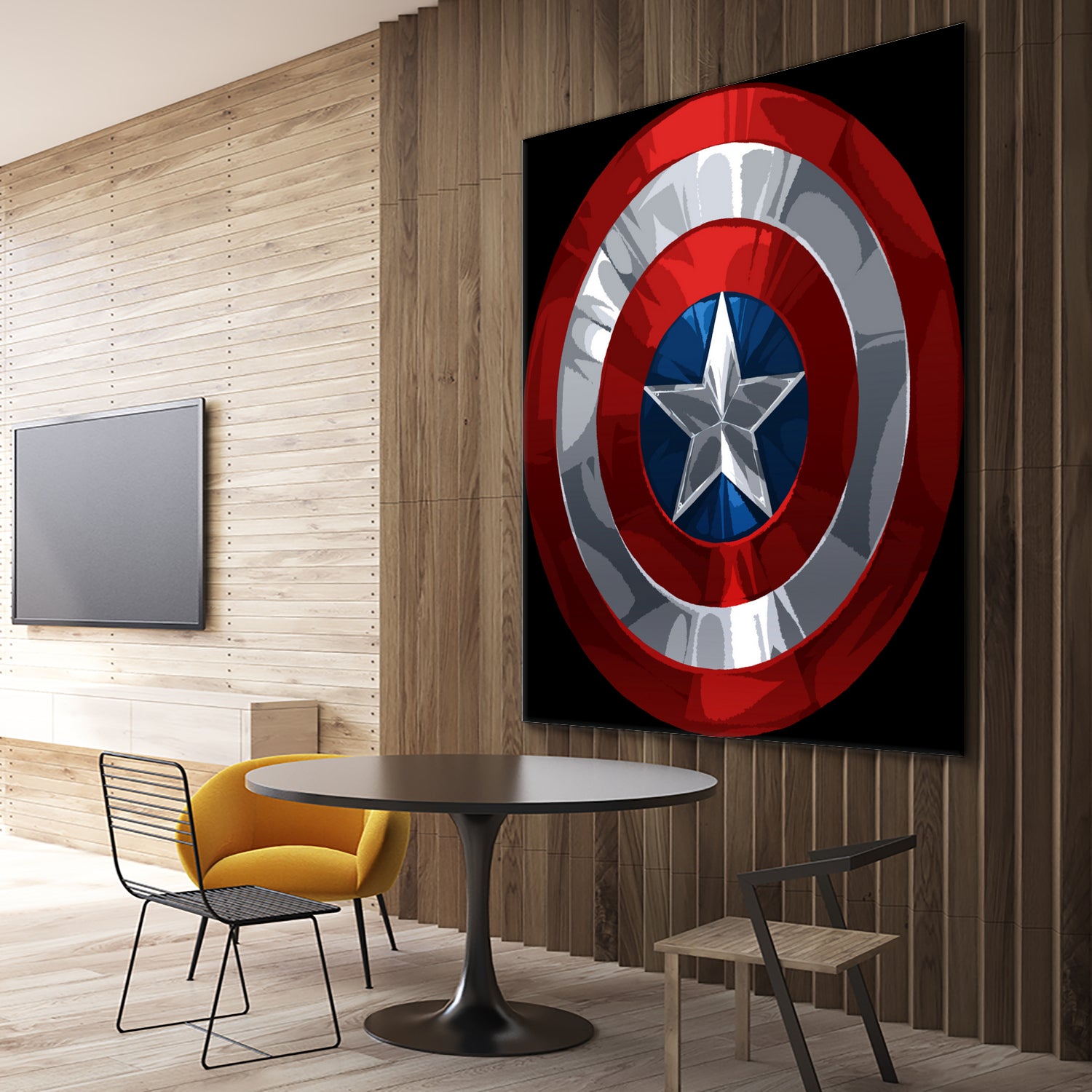 The Shield by Nikita Abakumov on GIANT ART - black digital painting