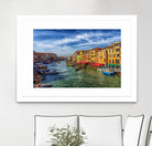 Grand Canal from Rialto Bridge by Darryl Brooks on GIANT ART - blue photo manipulation