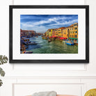 Grand Canal from Rialto Bridge by Darryl Brooks on GIANT ART - blue photo manipulation