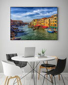 Grand Canal from Rialto Bridge by Darryl Brooks on GIANT ART - blue photo manipulation