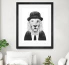 Sir Lion by Solti Balázs on GIANT ART - white digital drawing