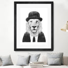 Sir Lion by Solti Balázs on GIANT ART - white digital drawing