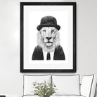 Sir Lion by Solti Balázs on GIANT ART - white digital drawing