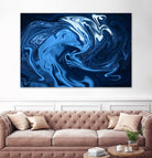 Abstract Marble Painting II by Amir Faysal on GIANT ART - blue digital painting