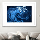 Abstract Marble Painting II by Amir Faysal on GIANT ART - blue digital painting