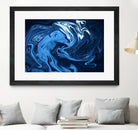 Abstract Marble Painting II by Amir Faysal on GIANT ART - blue digital painting