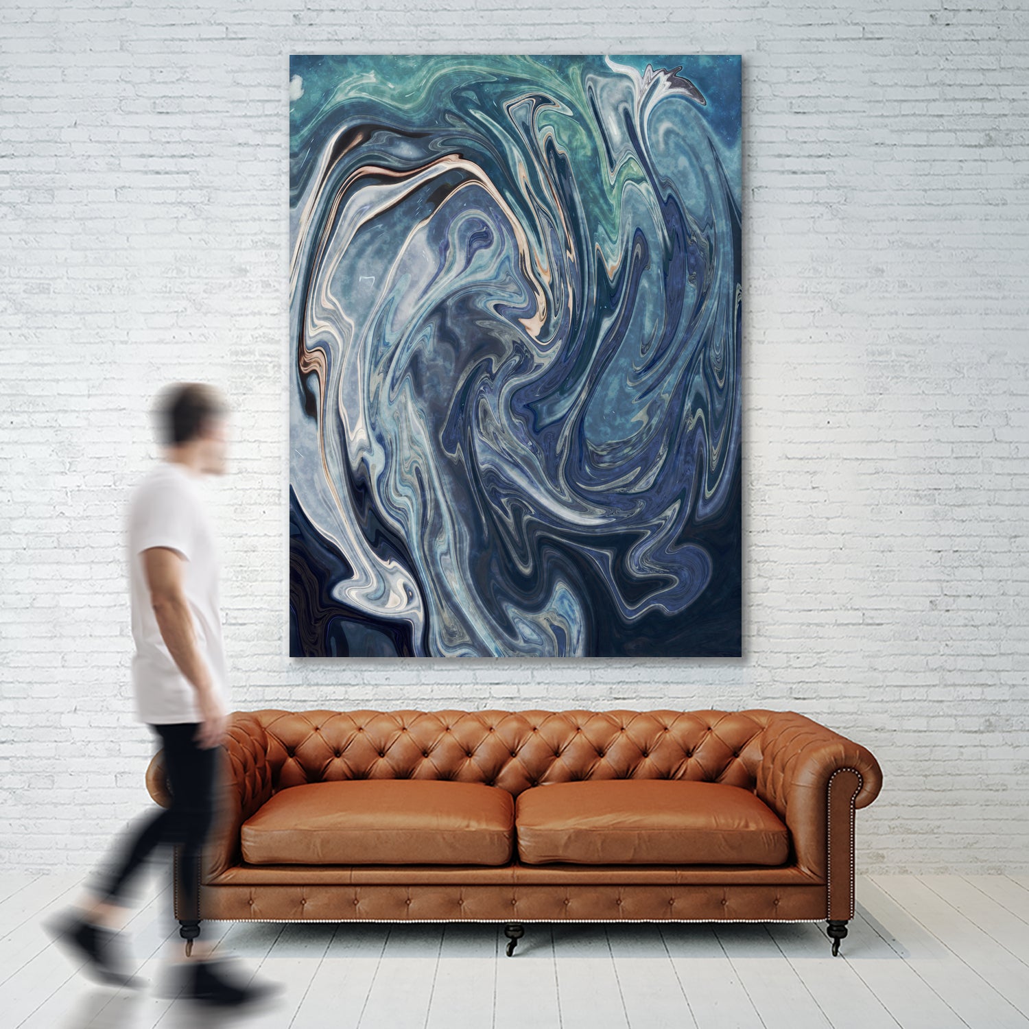 Abstract Marble Painting by Amir Faysal on GIANT ART - gray digital painting