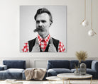 Hipster Nietzsche by Luigi Tarini on GIANT ART - gray photo manipulation