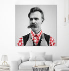 Hipster Nietzsche by Luigi Tarini on GIANT ART - gray photo manipulation