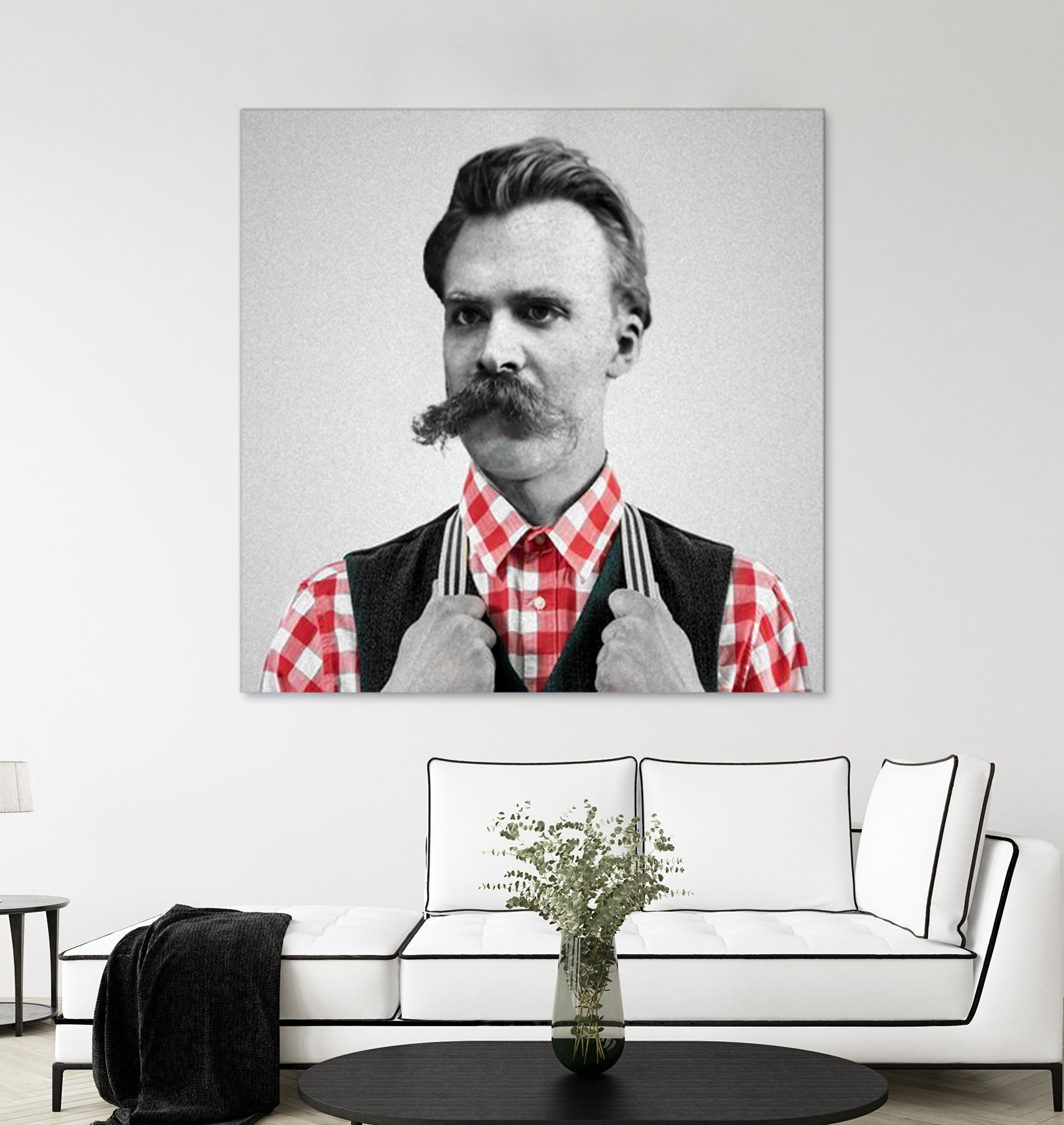 Hipster Nietzsche by Luigi Tarini on GIANT ART - gray photo manipulation