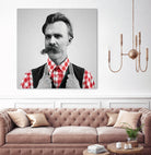 Hipster Nietzsche by Luigi Tarini on GIANT ART - gray photo manipulation