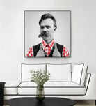 Hipster Nietzsche by Luigi Tarini on GIANT ART - gray photo manipulation