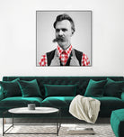 Hipster Nietzsche by Luigi Tarini on GIANT ART - gray photo manipulation