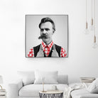 Hipster Nietzsche by Luigi Tarini on GIANT ART - gray photo manipulation