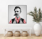 Hipster Nietzsche by Luigi Tarini on GIANT ART - gray photo manipulation