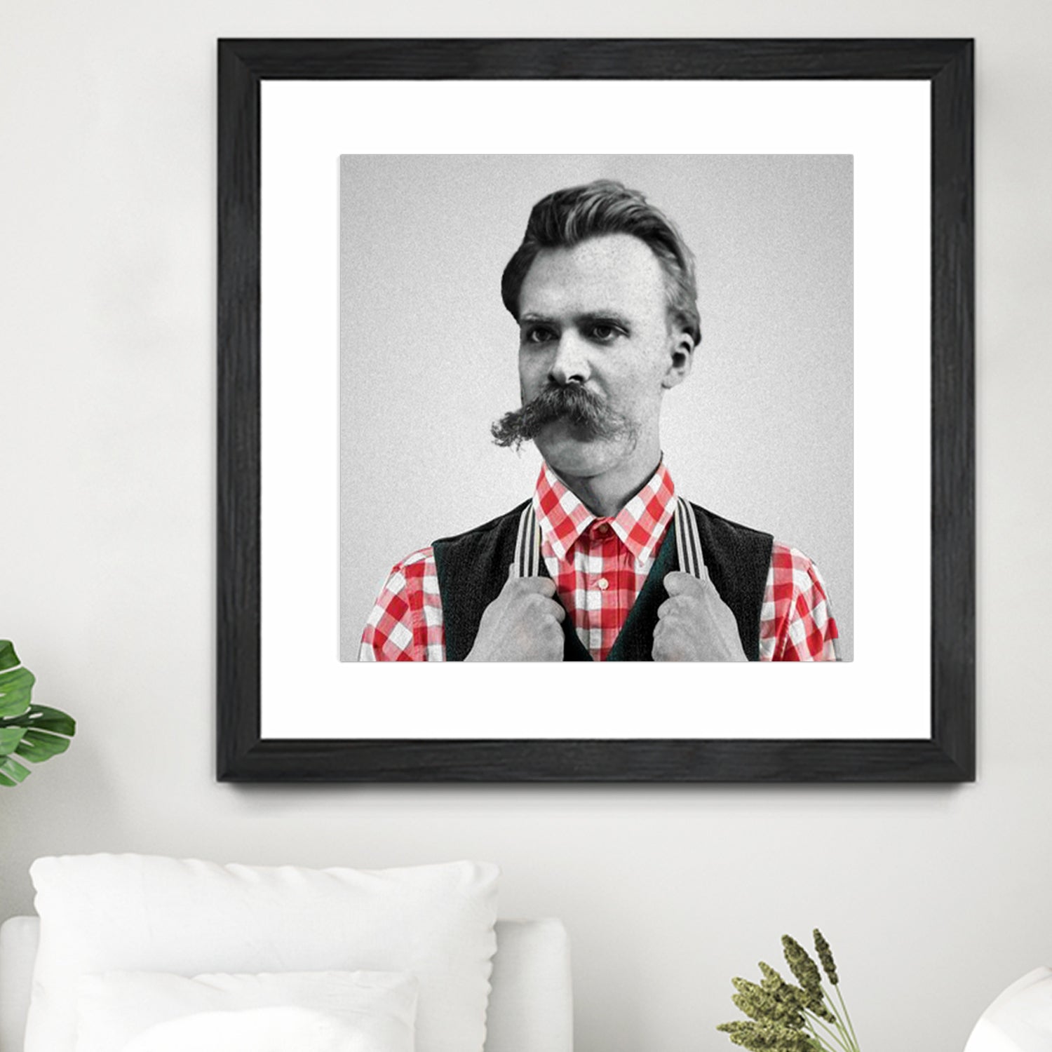 Hipster Nietzsche by Luigi Tarini on GIANT ART - gray photo manipulation