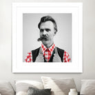 Hipster Nietzsche by Luigi Tarini on GIANT ART - gray photo manipulation