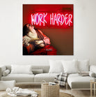 Work Harder by Mehmet Geren on GIANT ART - red photo manipulation