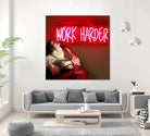 Work Harder by Mehmet Geren on GIANT ART - red photo manipulation