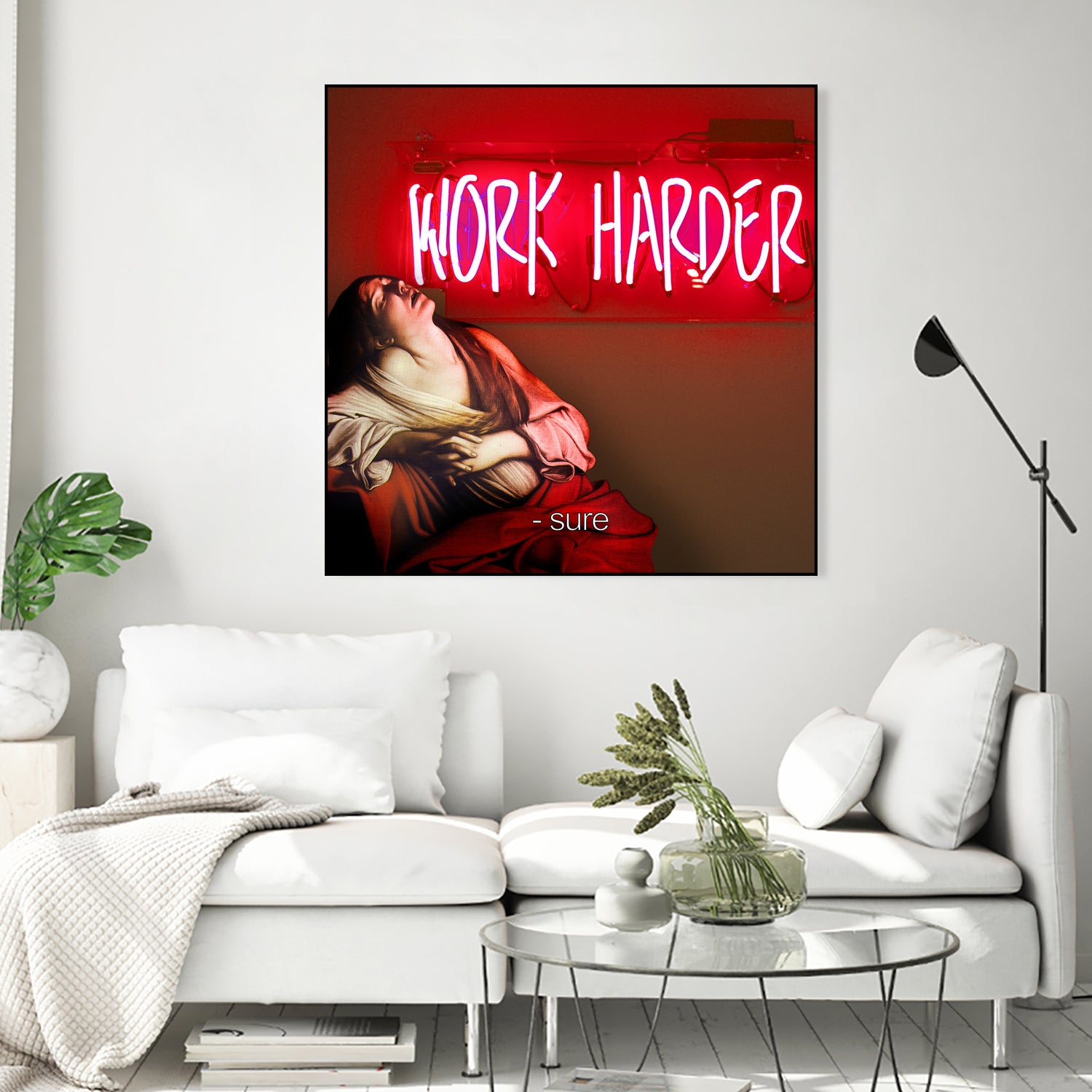 Work Harder by Mehmet Geren on GIANT ART - red photo manipulation