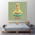 DUCK by JUMALI KATANI on GIANT ART - green digital painting