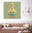 DUCK by JUMALI KATANI on GIANT ART - green digital painting