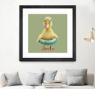 DUCK by JUMALI KATANI on GIANT ART - green digital painting