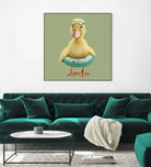 DUCK by JUMALI KATANI on GIANT ART - green digital painting