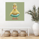 DUCK by JUMALI KATANI on GIANT ART - green digital painting