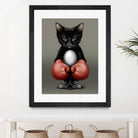 CAT BOXER 2017 by JUMALI KATANI on GIANT ART - black digital painting