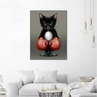 CAT BOXER 2017 by JUMALI KATANI on GIANT ART - black digital painting