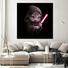 JEDICAT by JUMALI KATANI on GIANT ART - black digital painting