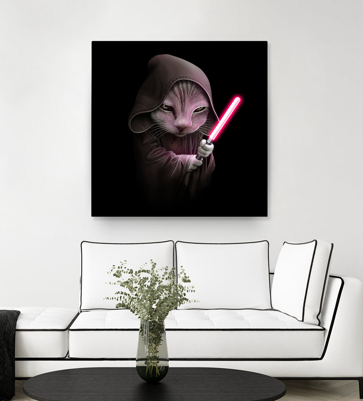 JEDICAT by JUMALI KATANI on GIANT ART - black digital painting