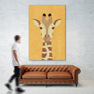 FAUNA / Giraffe by Daniel Coulmann on GIANT ART - yellow digital painting